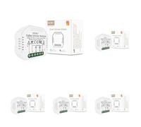 MOES ZigBee Mini Smart Alexa regulador de luz, módulo relé, interruptor inalámbrico LED, compatible con Smart Life Tuya Amazon Alexa Google Home. Funciona solo con Tuya ZigBee Hub (Paquete de 5)