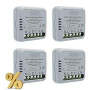 MOES ZigBee RF433 Módulo de interruptor de cortina inteligente para persianas enrollables motorizadas eléctricas Motor obturador Disponible Smart Life APP Control, Concentrador Tuya ZigBee requerido