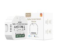 MOES ZigBee RF433 Módulo de interruptor de cortina inteligente para persianas enrollables motorizadas eléctricas Motor obturador Disponible Smart Life APP Control, Concentrador Tuya ZigBee requerido