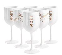 Moet and Chandon - Copas de champán (6 unidad), color blanco 21 x 8 blanco