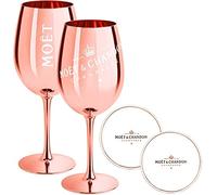Moet & Chandon - Juego de 2 copas de champán (edición limitada), color oro rosa