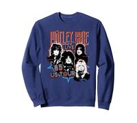 Mötley Crüe '85 Tour Sudadera, Unisex para Adultos, Azul Marino, XXL