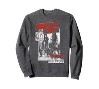 Mötley Crüe Bad Boys of Hollywood Sudadera, Unisex para Adultos, Jaspeado Oscuro, S