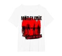 Mötley Crüe - Dogs of War Camiseta, Mujer Tallas Grandes, Blanco, 3XL Grande