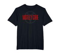Mötley Crüe Pentagram Logo Camiseta, Hombre Tallas Grandes, Negro, 4X Alto