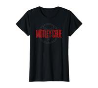 Mötley Crüe Pentagram Logo Camiseta, Mujer, Negro, XXL