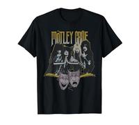 Mötley Crüe Theatre Vintage Camiseta, Hombre, Negro, M