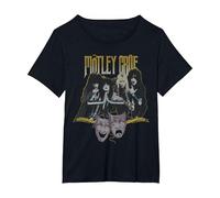 Mötley Crüe Theatre Vintage Camiseta, Mujer Tallas Grandes, Negro, 2XL Grande