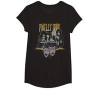 Mötley Crüe Theatre Vintage Camiseta, Niñas, Negro, XS