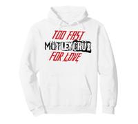 Mötley Crüe Too Fast For Love White Sudadera con Capucha