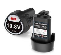 MoeuGreenBattX Batería de Repuesto para Makita 10,8v: 2,5Ah Li-Ion batería de Repuesto para Makita BL1013 BL1014 194550-6 194551-4 194588-1 195332-9 (2 Unidades)