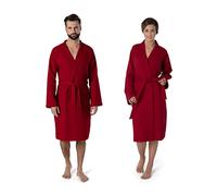 Möve 276120663075_XL Homewear - Kimono (piqué, Talla XL), Color Rojo