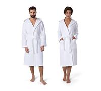 Möve - Albornoz con Capucha, algodón, Blanco, Large