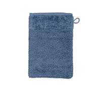 Möve Bamboo Luxe - Guante de baño de 60% algodón, 40% Viscosa de Pulpa de bambú, 15 x 20 cm, Azul Acero