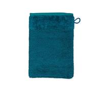 Möve Bamboo Luxe - Guante de baño de 60% algodón, 40% Viscosa de Pulpa de bambú, 15 x 20 cm, Azul Lago Profundo