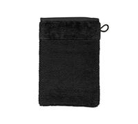 Möve Bamboo Luxe - Guante de baño de 60% algodón, 40% Viscosa de Pulpa de bambú, 15 x 20 cm, Negro