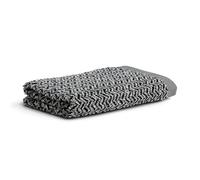 Möve Brooklyn - Toallón de Ducha de 85% algodón, 10% Viscosa, 5% Lino, 80 x 150 cm, Natural y Negro