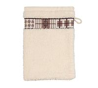Möve for frottana Fjord - Guante de baño de 100% algodón, 20 x 15 cm, Marfil