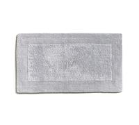 Möve Loft - Alfombrilla de baño de Doble Cara, 60 x 100 cm, 100% algodón, Color Plateado