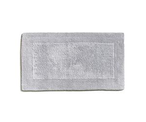 Möve Loft - Alfombrilla de baño de Doble Cara, 60 x 100 cm, 100% algodón, Color Plateado