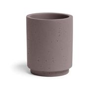 Möve Portacepillos de Dientes, Soporte para Cepillo de Dientes, Gris, 7,5 x 7,5 x 9,5 cm