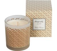 Möve Signature - Vela aromática en Vaso de Cristal con gaviotas (227 g, Tiempo de combustión de 50 Horas, Terciopelo), Color Crema
