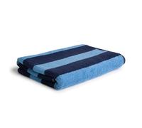 Möve Superwuschel a Rayas - Toallón de Ducha de 100% algodón, 80 x 150 cm, Azul mar Profundo y Azul Aciano