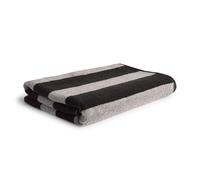 Möve Superwuschel a Rayas - Toallón de Ducha de 100% algodón, 80 x 150 cm, Negro y Cachemira