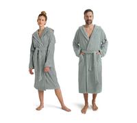 Möve Superwuschel - Albornoz con Capucha, Talla S, 100% algodón, Verde té