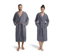 Möve Superwuschel - Albornoz con Capucha, Talla S, Gris Piedra