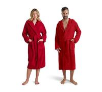 Möve Superwuschel - Albornoz con Capucha, Talla XS, Rojo rubí