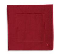 Möve Superwuschel - Alfombrilla de baño de 100% algodón, 60 x 60 cm, Rojo rubí