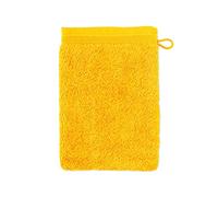 Möve Superwuschel - Guante de baño de 100% algodón, 20 x 15 cm, Amarillo Oro