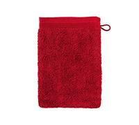 Möve Superwuschel - Guante de baño de 100% algodón, 20 x 15 cm, Rojo rubí