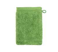 Möve Superwuschel - Guante de baño de 100% algodón, 20 x 15 cm, Verde peridoto