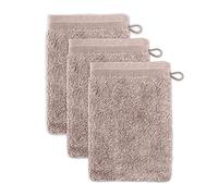 Möve Superwuschel - Juego de 3 Guantes de baño de 100% algodón, 15 x 20 cm, Cachemira