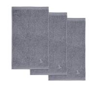 MÖVE Superwuschel - Juego de 3 toallas de mano, 30 x 50 cm, 100 % algodón, gris piedra