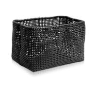 Möve Tubo Cesta Rectangular, Plástico Metal, Negro, 16,5 x 28 x 18 cm