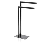 Möve Velvet Toallero de Metal, Negro, 30 x 20 x 82 cm