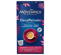 Mövenpick - Cápsulas de café DECAFFEINATO ESPRESSO en cápsulas de aluminio (10 unidades)