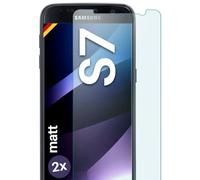 moex 2X OneFlow Cristal extrafuerte antirreflejos para Samsung Galaxy S7 Lámina extrafuerte para Cristal | Lámina Protectora de Pantalla de Vidrio auténtico| El Mejor Ajuste y la protección óptima