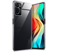moex Aero Case Compatible con Oppo A76 / A96 - Funda de silicona, completamente transparente, transparente para teléfono móvil ultra fina, funda transparente monocromo, transparente