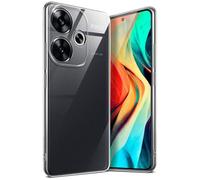 moex Aero Case Compatible con Xiaomi Poco F6 - Funda de Silicona Completamente Transparente Transparente Teléfono Móvil Funda Protectora Ultra Delgada Funda Transparente Monocromática Transparente