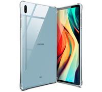 moex Aero Case para Samsung Galaxy Tab S6 funda de silicona transparente ultra fina a prueba de golpes con protección de esquinas, funda de silicona transparente minimalista transparente transparente