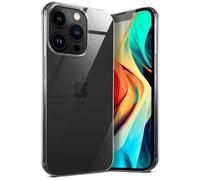 moex Aero Funda compatible con el Apple iPhone 13 Pro. Funda protectora para teléfono móvil completamente transparente, hecha de silicona ultrafina, Cristal-Claro