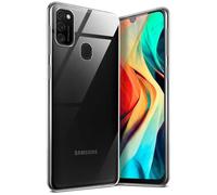 moex Aero Funda Compatible con el Samsung Galaxy M21. Funda Protectora para teléfono móvil Completamente Transparente, Hecha de Silicona Ultrafina, Cristal-Claro