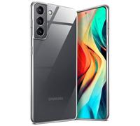 moex Aero Funda Compatible con el Samsung Galaxy S21 Plus. Funda Protectora para teléfono móvil Completamente Transparente, Hecha de Silicona Ultrafina, Cristal-Claro