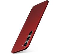 moex Alpha - Carcasa para Samsung Galaxy S23 Plus, resistente a los golpes y ligera, ultrafina, ultrafina, ultrafina, ultrafina, carcasa de policarbonato híbrido, de plástico, color rojo mate