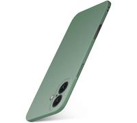 moex Alpha Case für Apple iPhone 16 Plus Hülle Ultra Dünn, Schutzhülle mit erhöhtem Kameraschutz, Slim Cover Hardcase Backcover, Dünnste Handyhülle Minimalistisch Matt Oliv