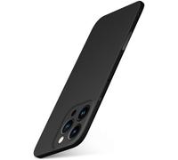 moex Alpha Case für Apple iPhone 16 Pro Max Hülle Ultra Dünn, Schutzhülle mit erhöhtem Kameraschutz, Slim Cover Hardcase Backcover, Dünnste Handyhülle Minimalistisch Matt Schwarz